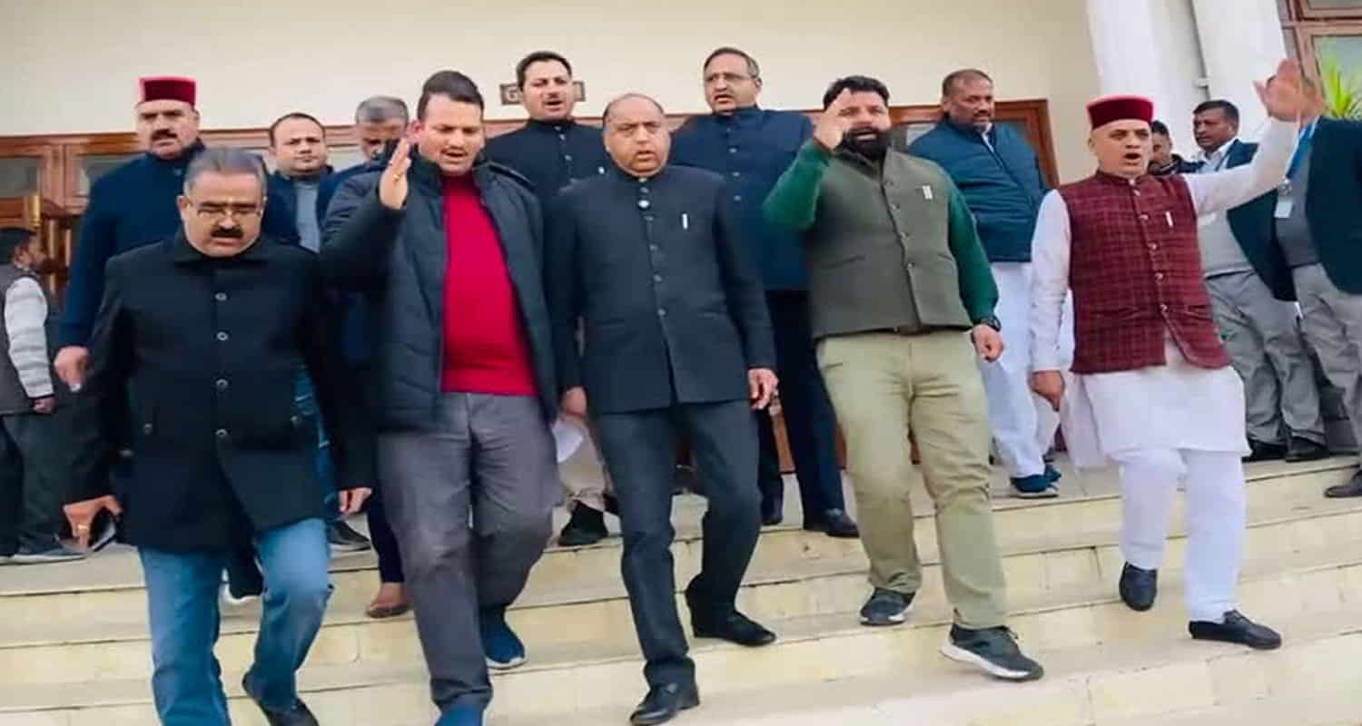 Himachal vidhan sabha winter session minister jagat singh negi comment opposition walked out