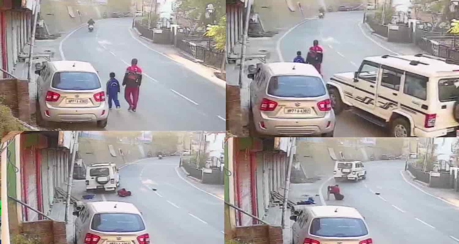 Bolero boy father hit and run nahan medical college cctv footage