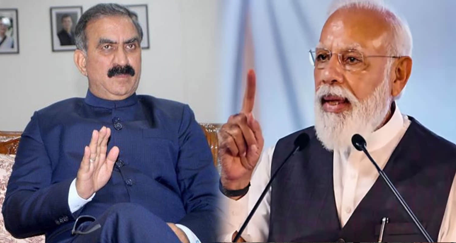 Cm sukhu comment pm modi for not getting money from tourism for center