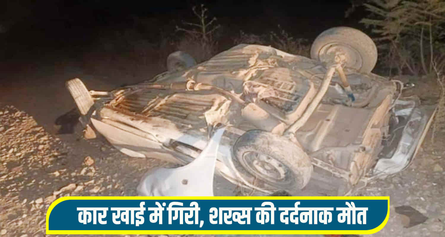 Car fell into ditch solan himachal driver lost his life