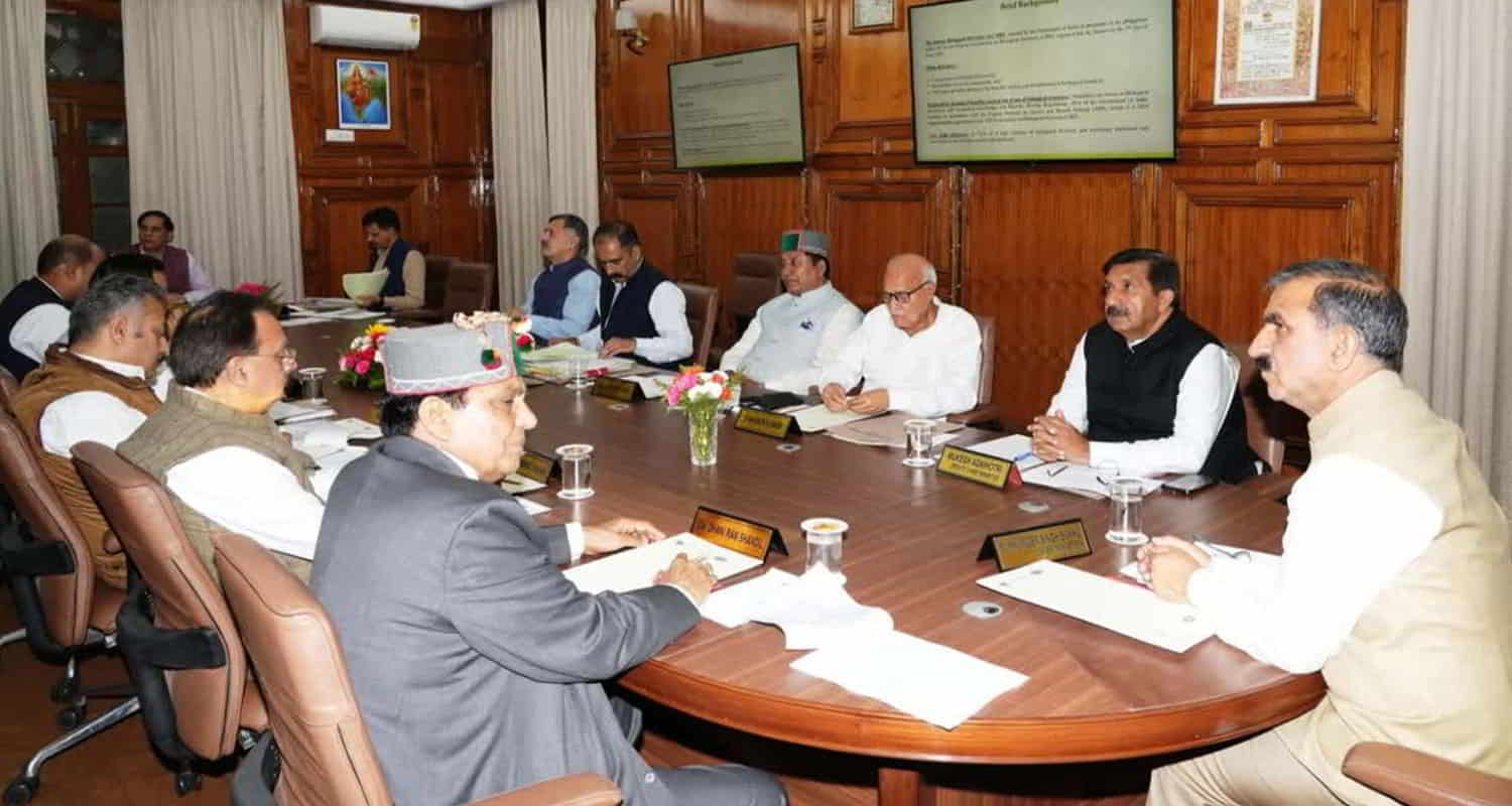 Himachal cabinet meeting decision guest teacher recruitment approved mining guard
