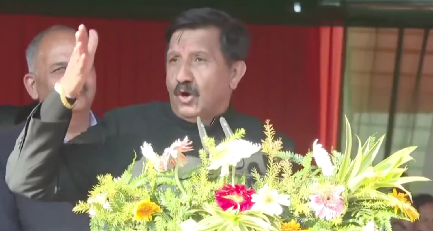 Mukesh agnihotri statement himachal congress celebration two years bjp angry