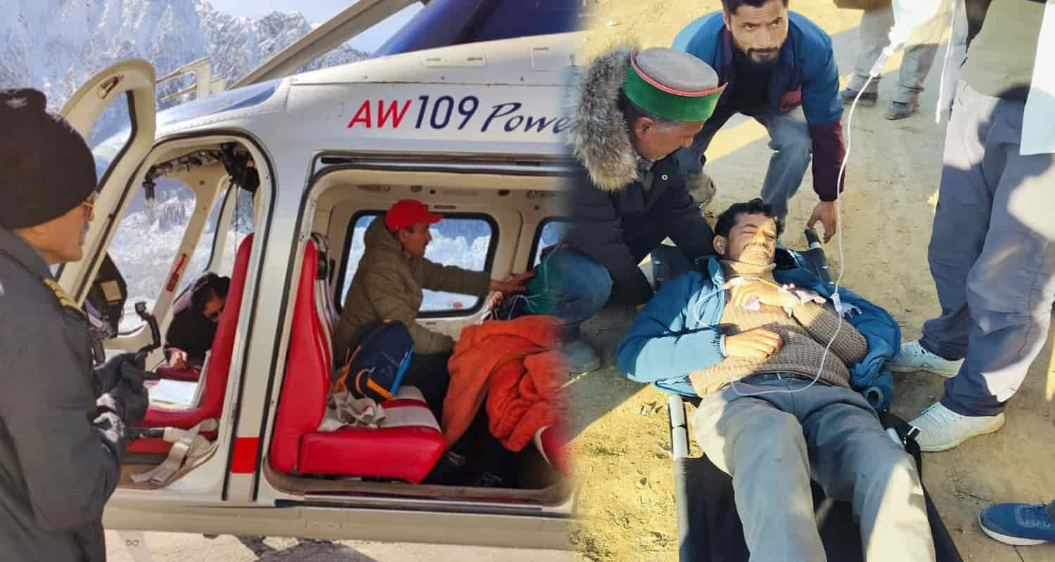 Himachal news airlift dodra kwar a person cm sukhu helicopter