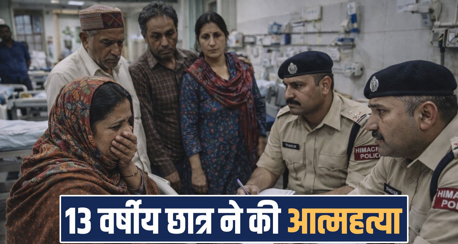 13 years school boy playing parents scold mandi himachal police