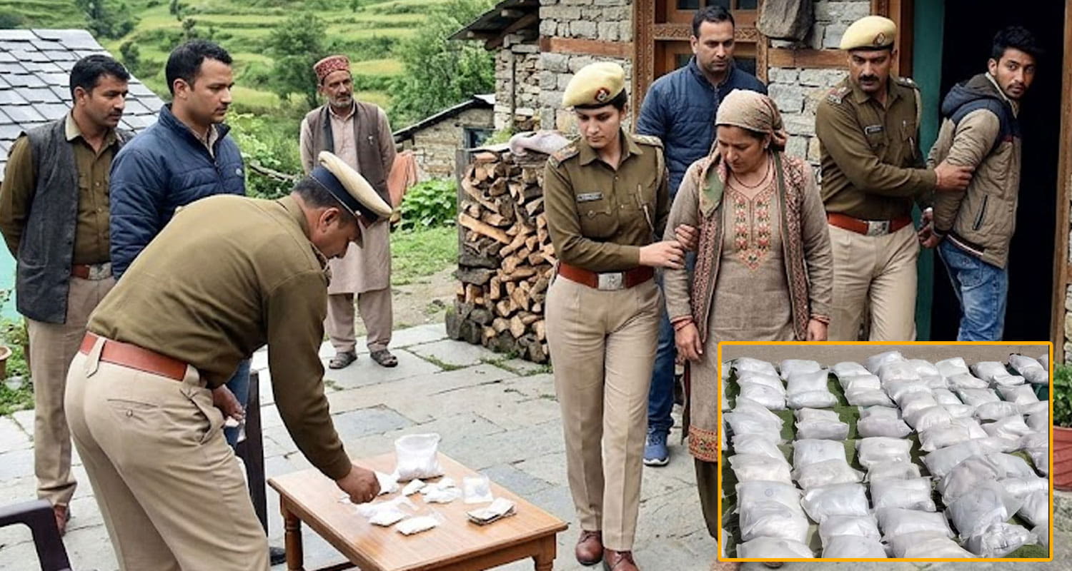 mother son chitta smugglers himachal una police house raid