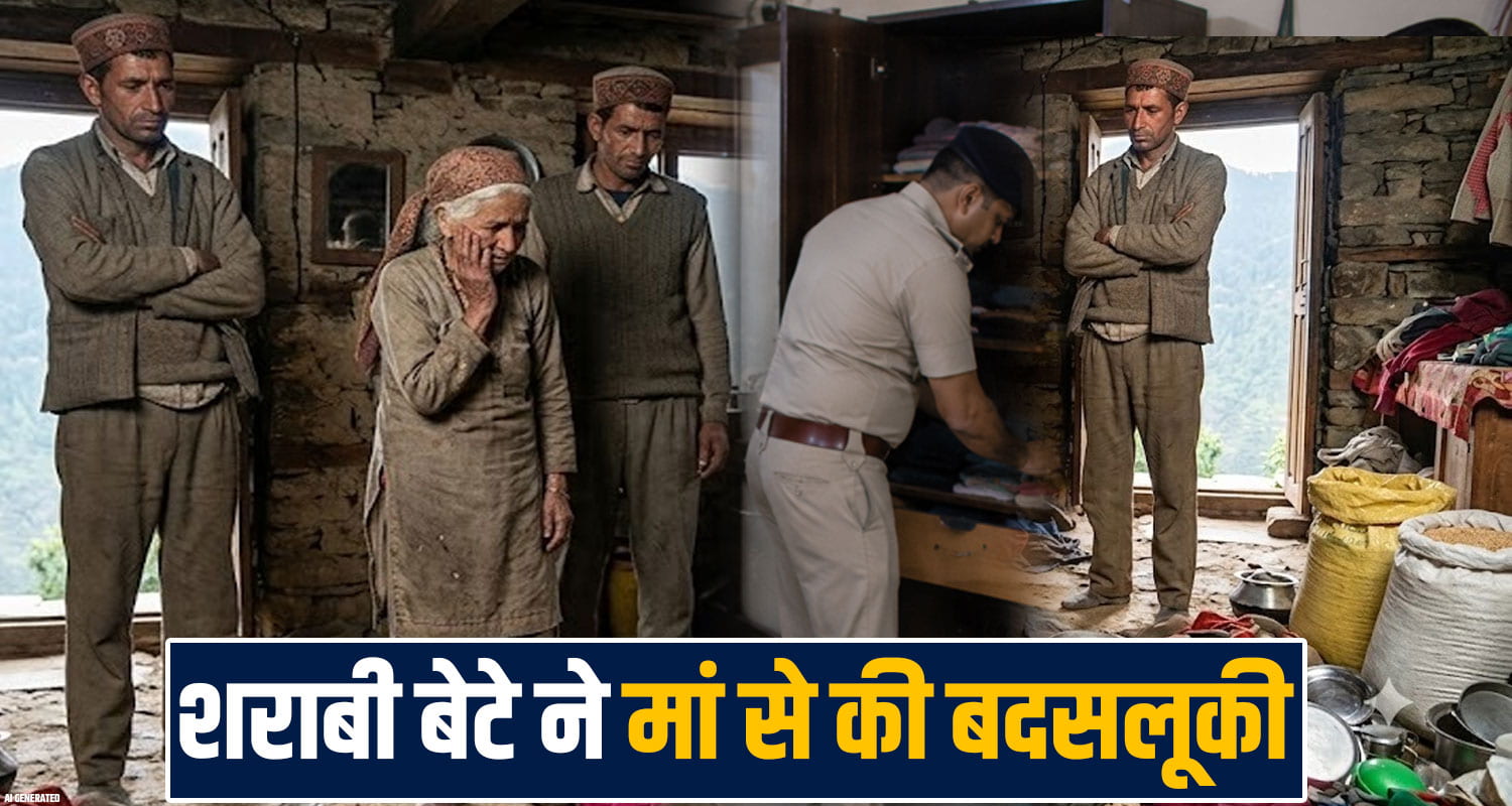 mother drunked son mandi himachal police case family dispute
