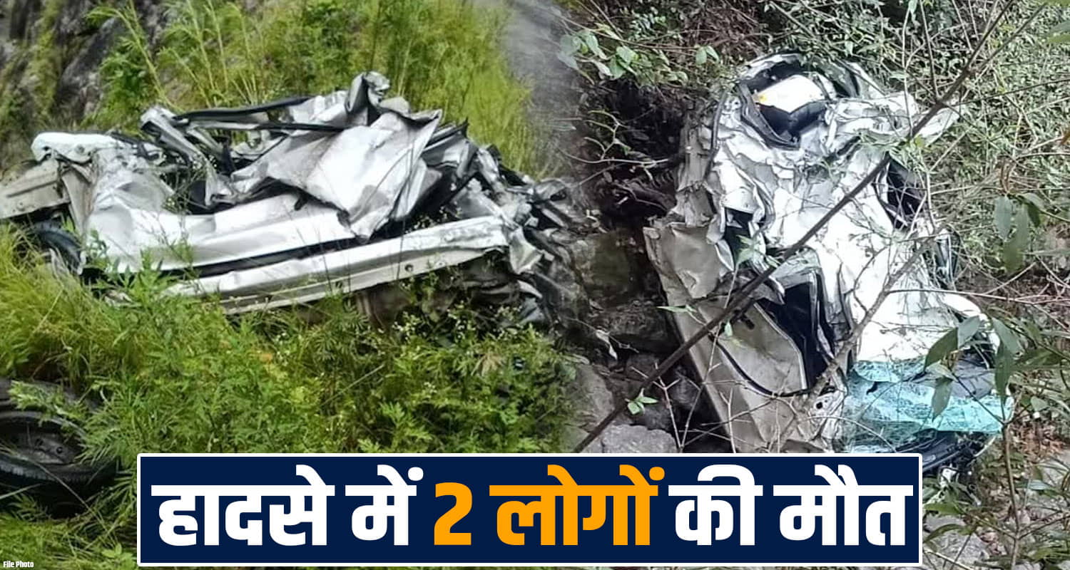 deep ditch car rescue operation two men kullu road nithar hp police