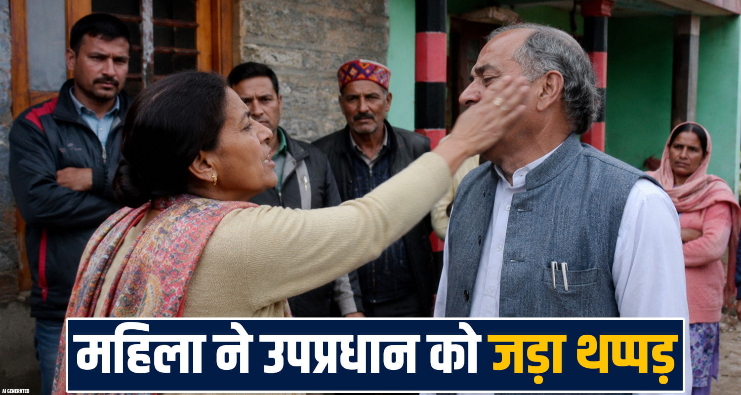family dispute matter women slap uppradhan una amb village police case