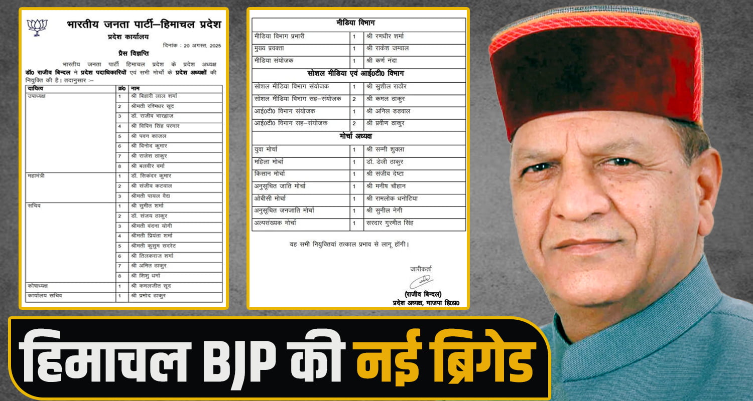 BJP State Appointments