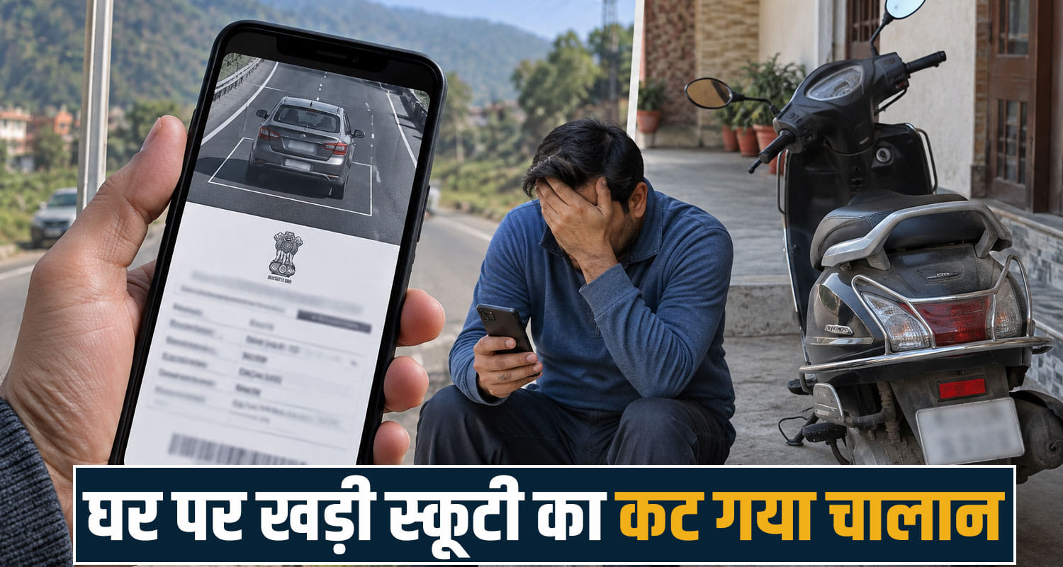 e challan traffic overspeeding himachal police management error bharari bilaspur