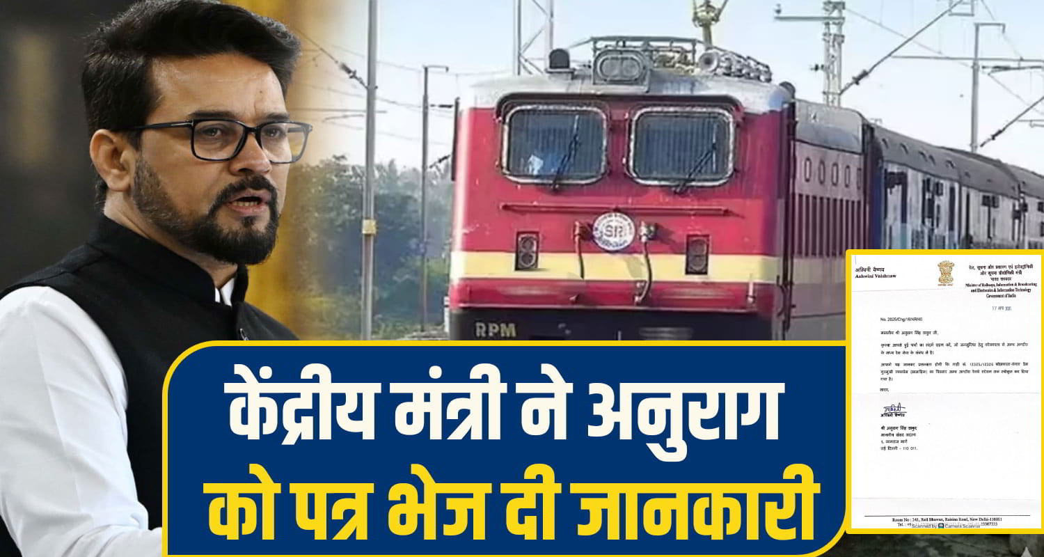 Anurag singh Thakur train 
