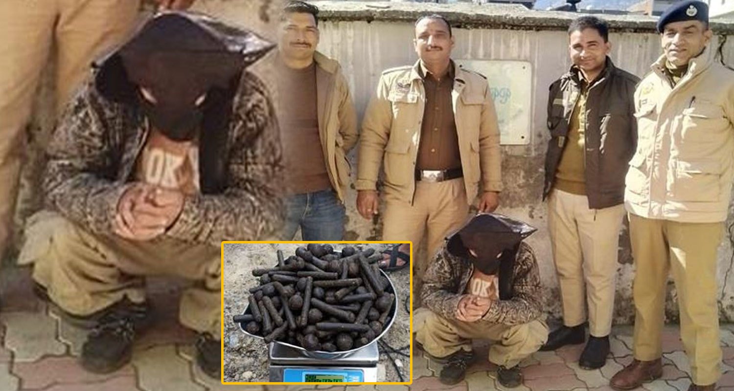 19 years boy charas smuggler bhuntar kullu himachal police