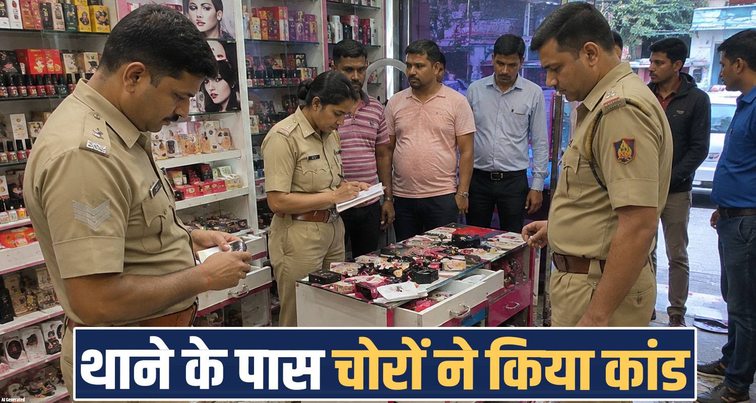 theft maniyari shop 200 meters police station lock replaced thieves hamirpur hp