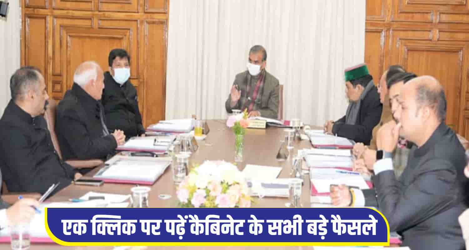Himachal CM Cabinet Meeting