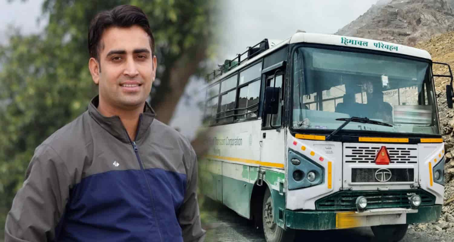 HRTC Bus Sandeep conductor
