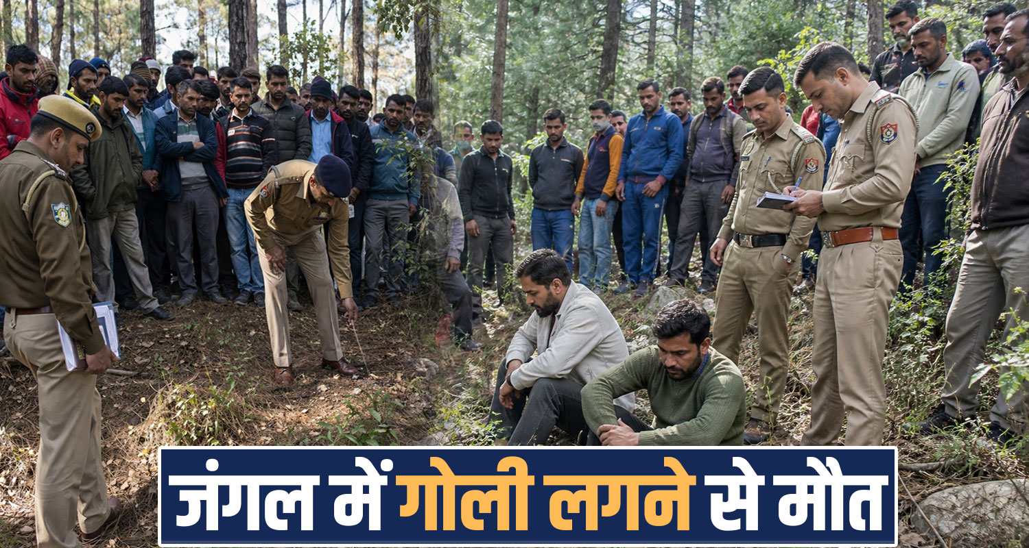 Forest hunting two friends village solan himachal police
