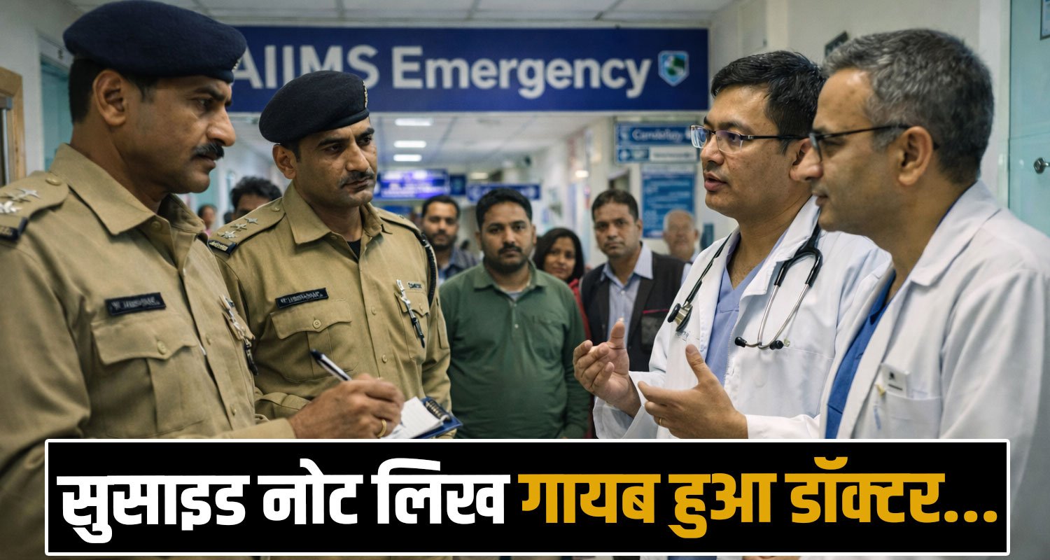 AIIMS BILASPUR JUNIOR RESIDENT DOCTOR MISSING NOTE FAMILY POLICE HIMACHAL