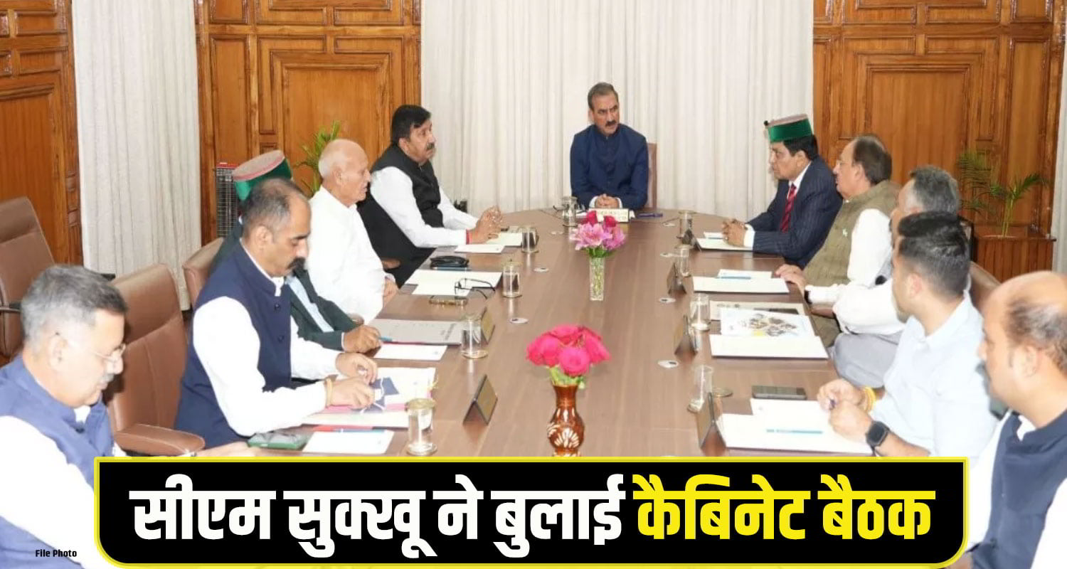 Sukhu Cabinet Meeting
